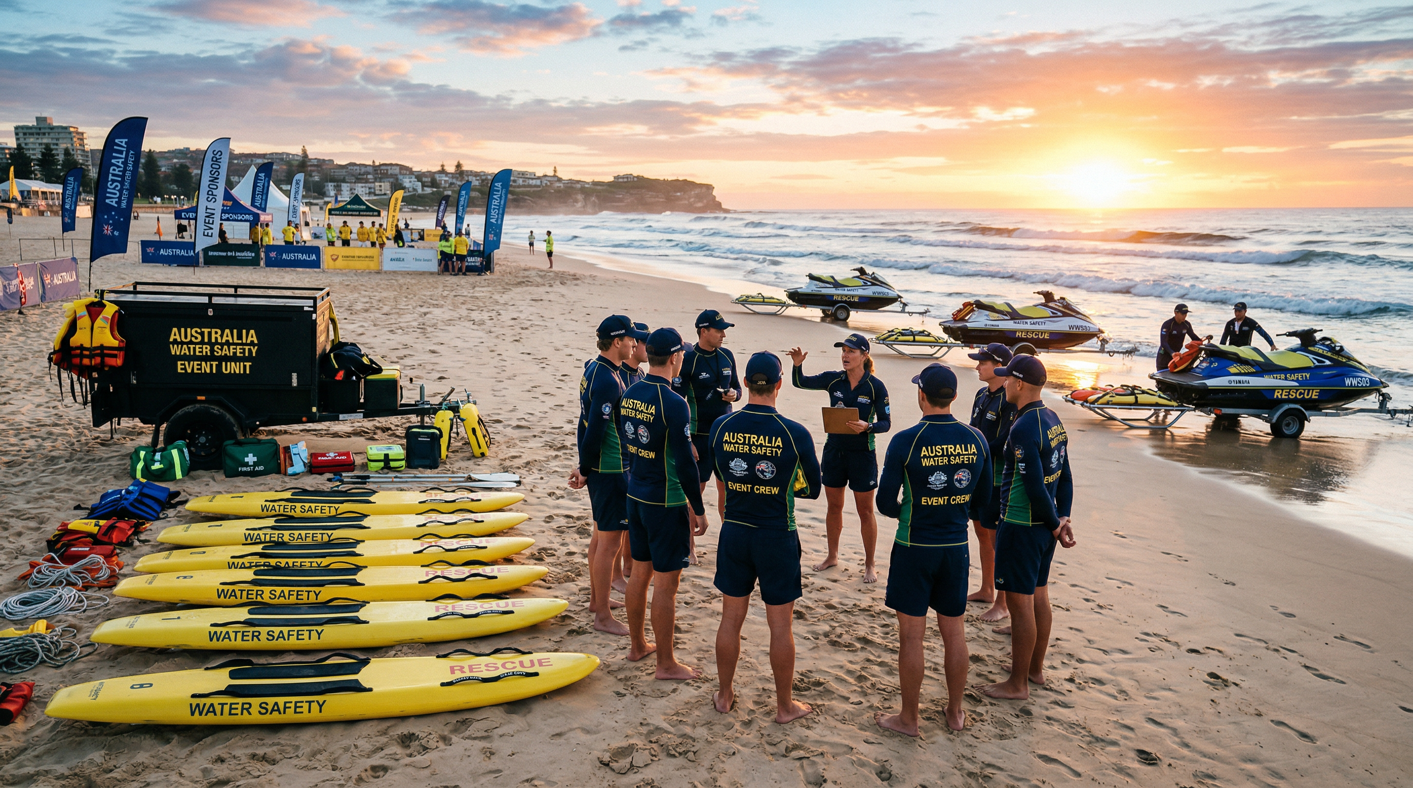 CWSA team on the Australian coastline
